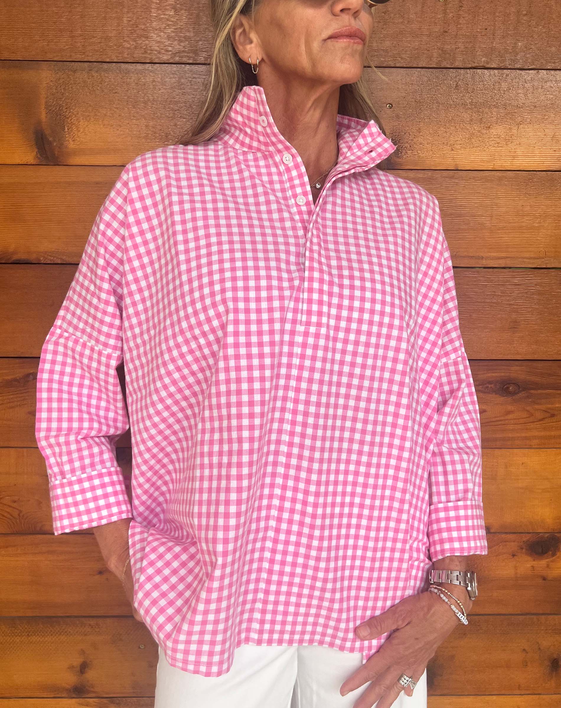 Emerson Pop Up Collar Top
