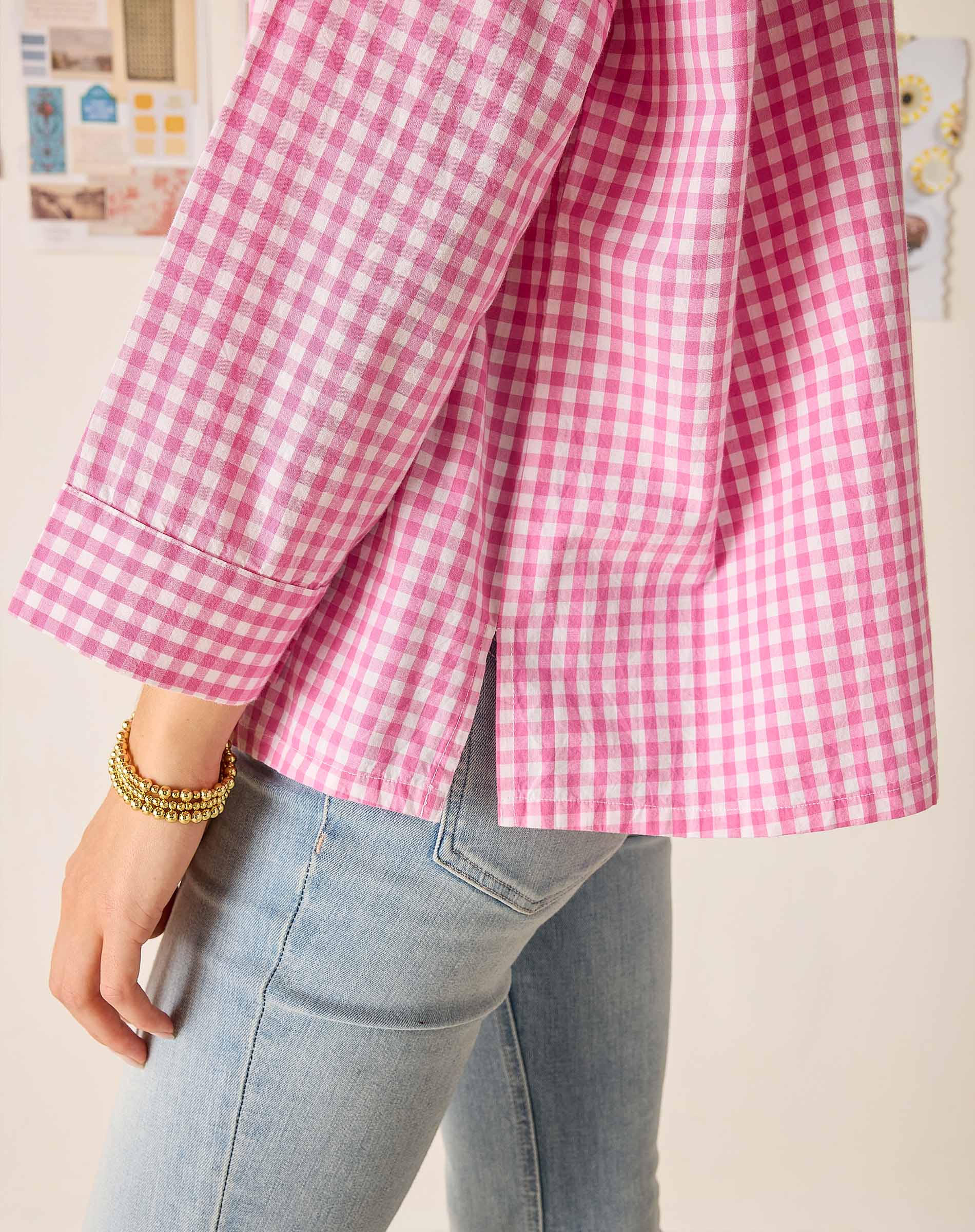 Emerson Pop Up Collar Top Voyageur by MERSEA | Versatile Blouse