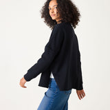 Frenchie Raw Edge Crewneck Sweatshirt