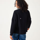 Frenchie Raw Edge Crewneck Sweatshirt