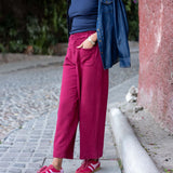 Frenchie Patch Pocket Wide Leg Pant