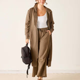 Frenchie Full Zip Maxi Zip Hoodie