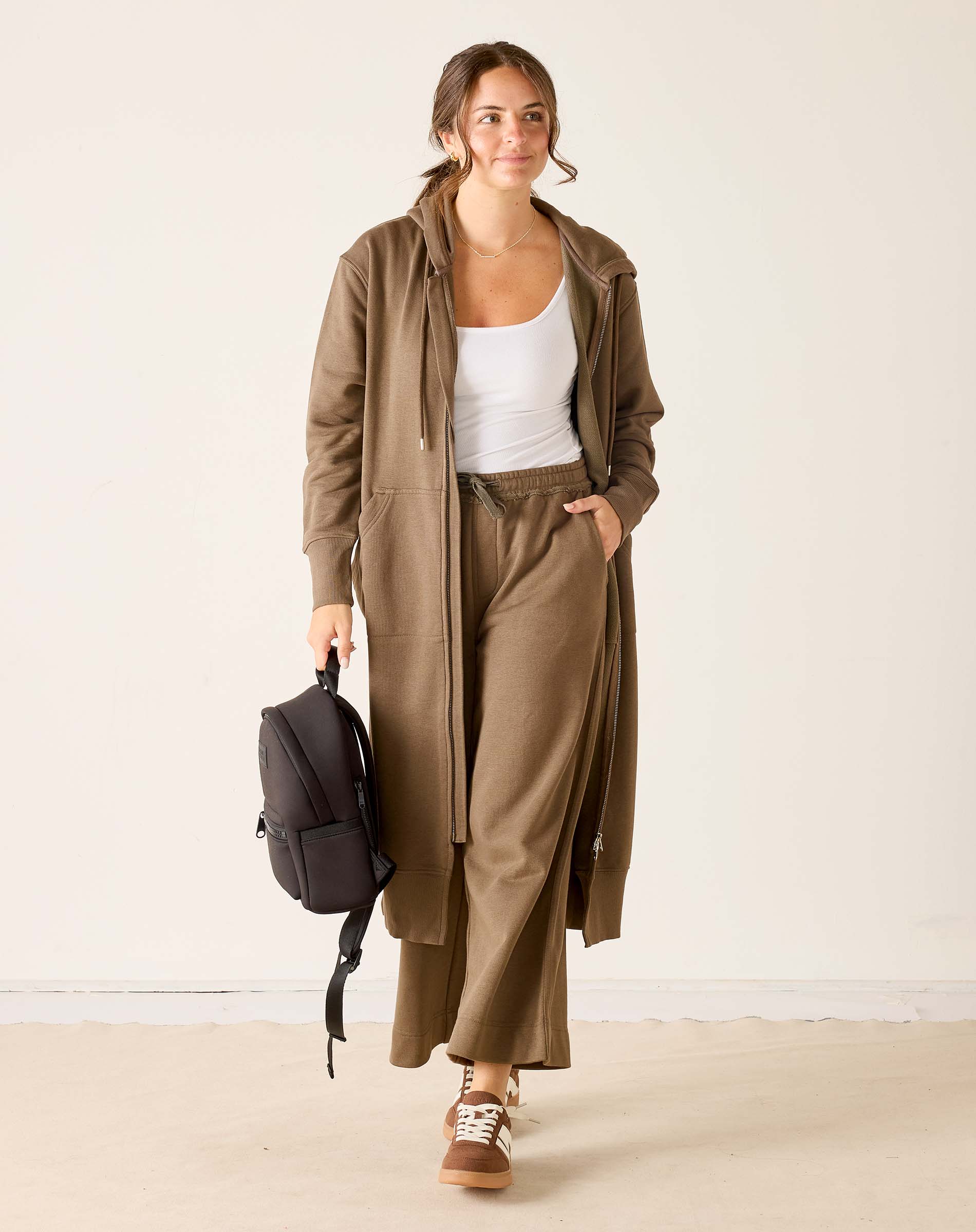 Frenchie Full Zip Maxi Hoodie