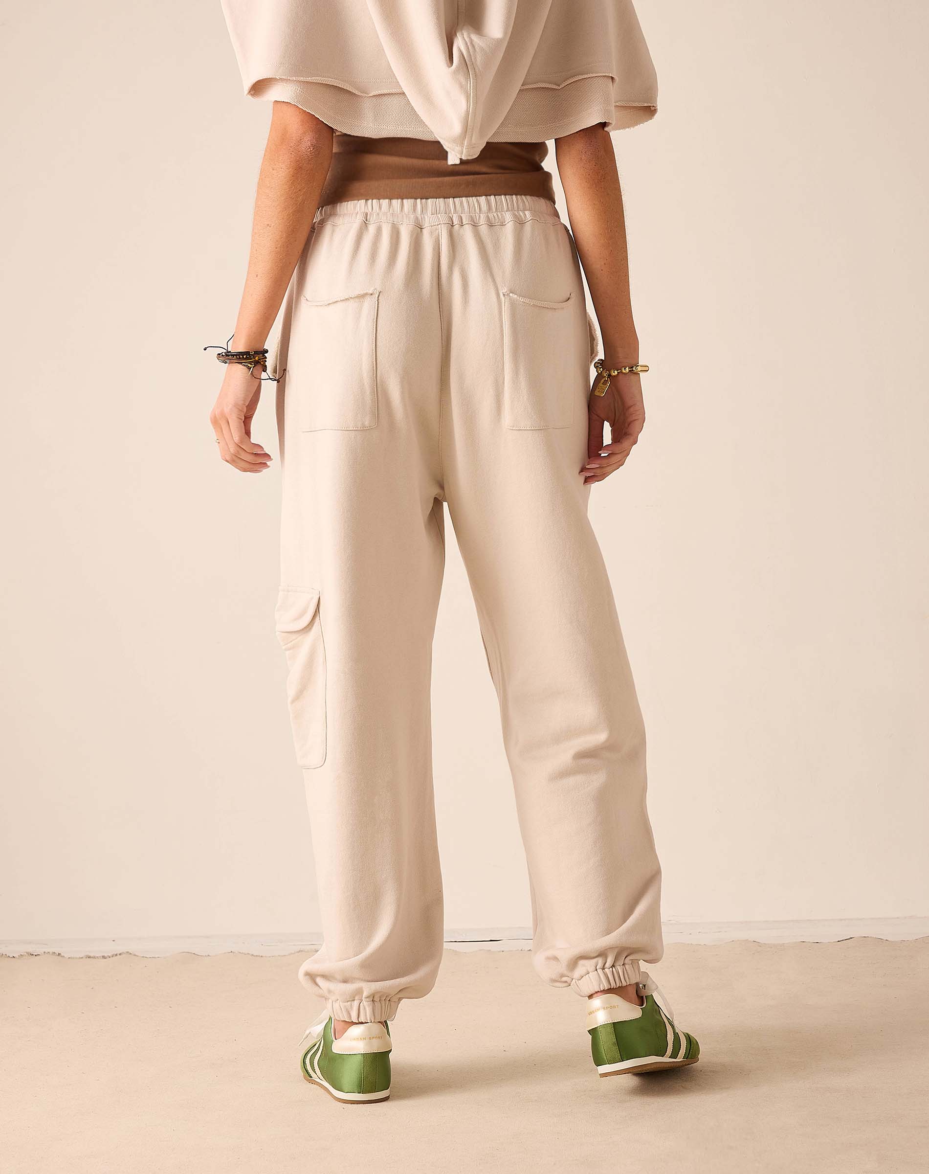 Bone jogger pants with elastic waist and cargo pockets