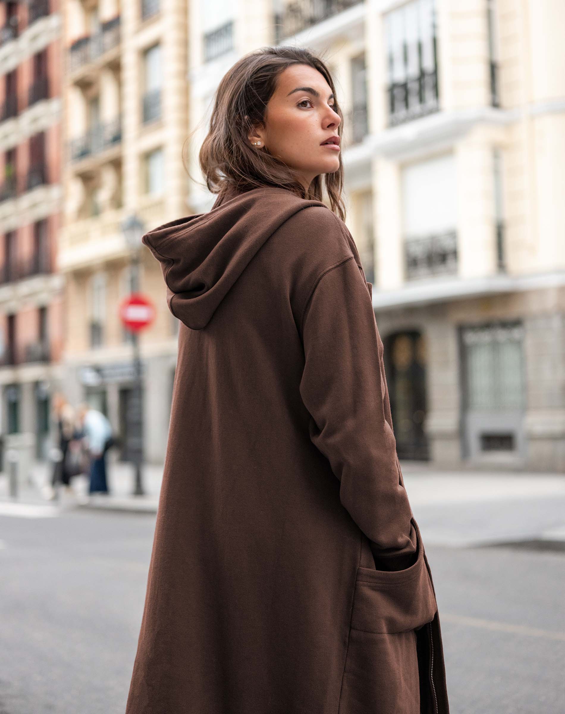 Frenchie Full Zip Maxi Hoodie