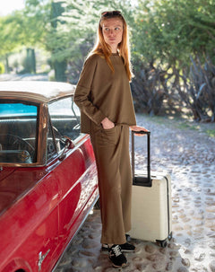 Frenchie Patch Pocket Wide Leg Pant