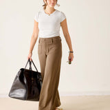 Frenchie Patch Pocket Wide Leg Pant