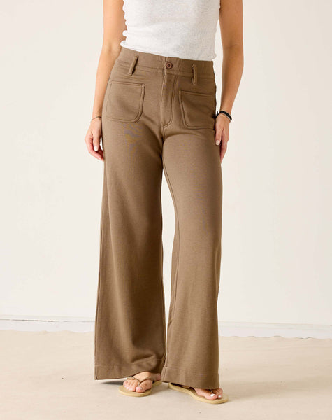 Frenchie Patch Pocket Wide Leg Pant by MERSEA | Chic Travel Pants