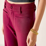 Frenchie Patch Pocket Wide Leg Pant