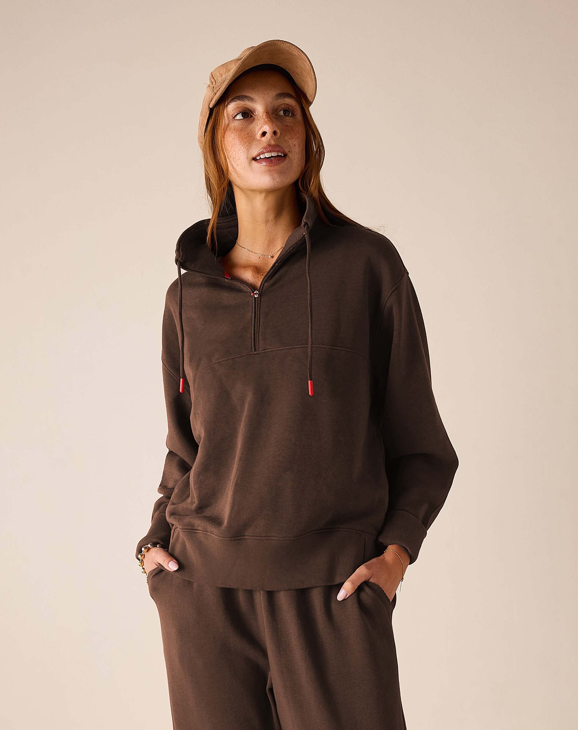 Frenchie Quarter Zip Sweatshirt