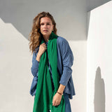 Women's Green Travel Scarf