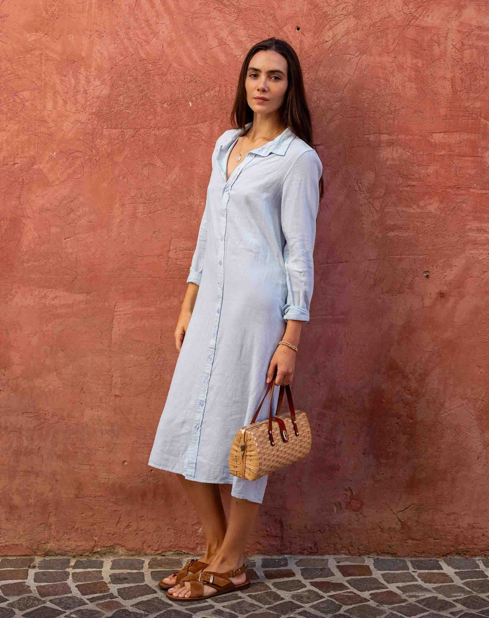 Hermosa Linen Shirt Dress by Mersea
