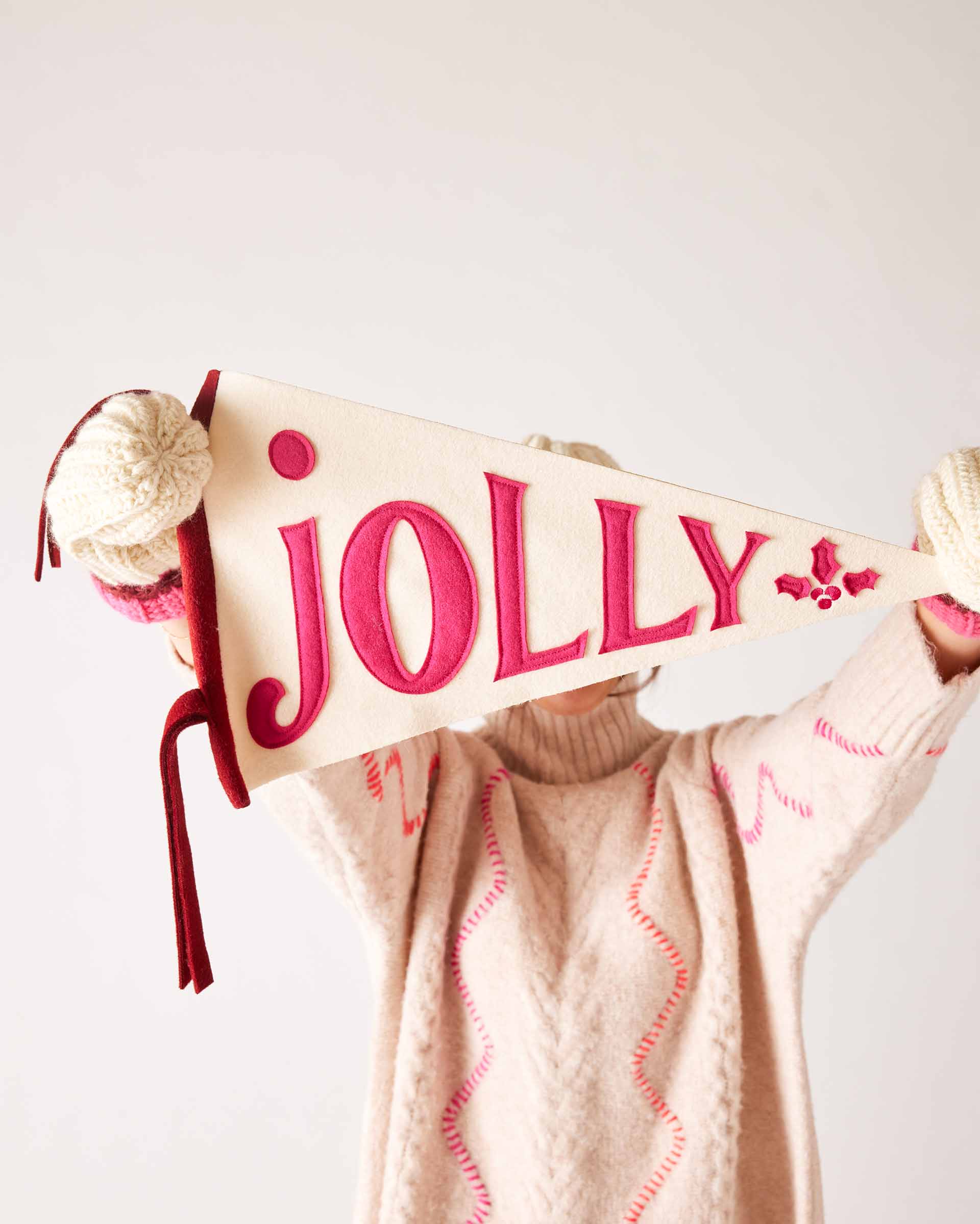 JOLLY Holiday Wall Pennant