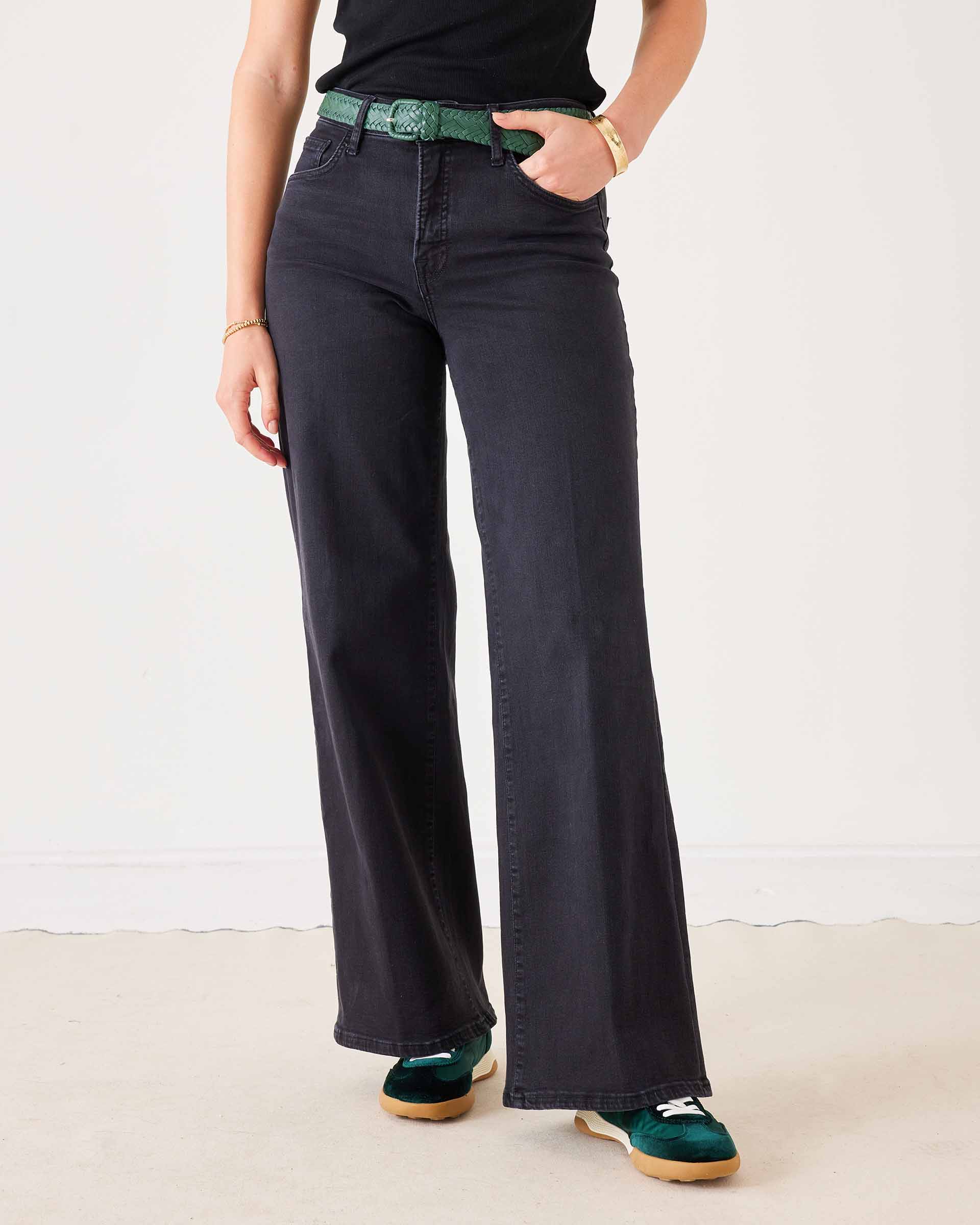 Women's 4 Way Stretch Wide Leg Jeans