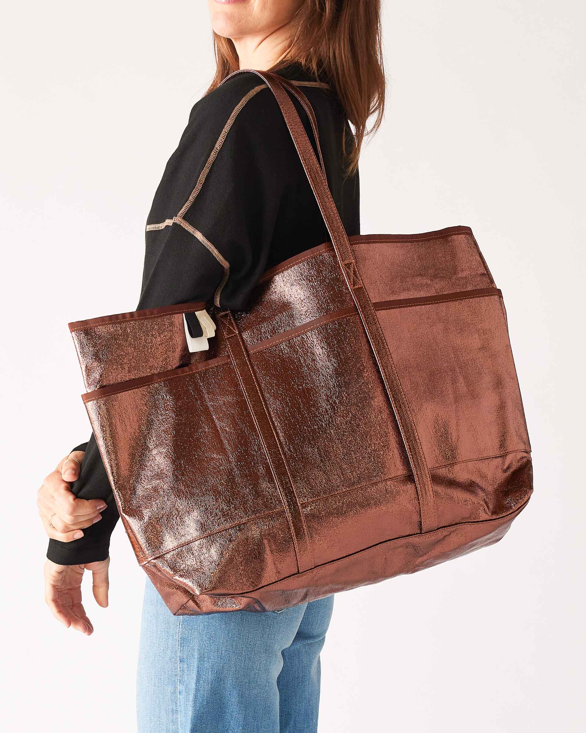 Women's Metallic Everyday Tote