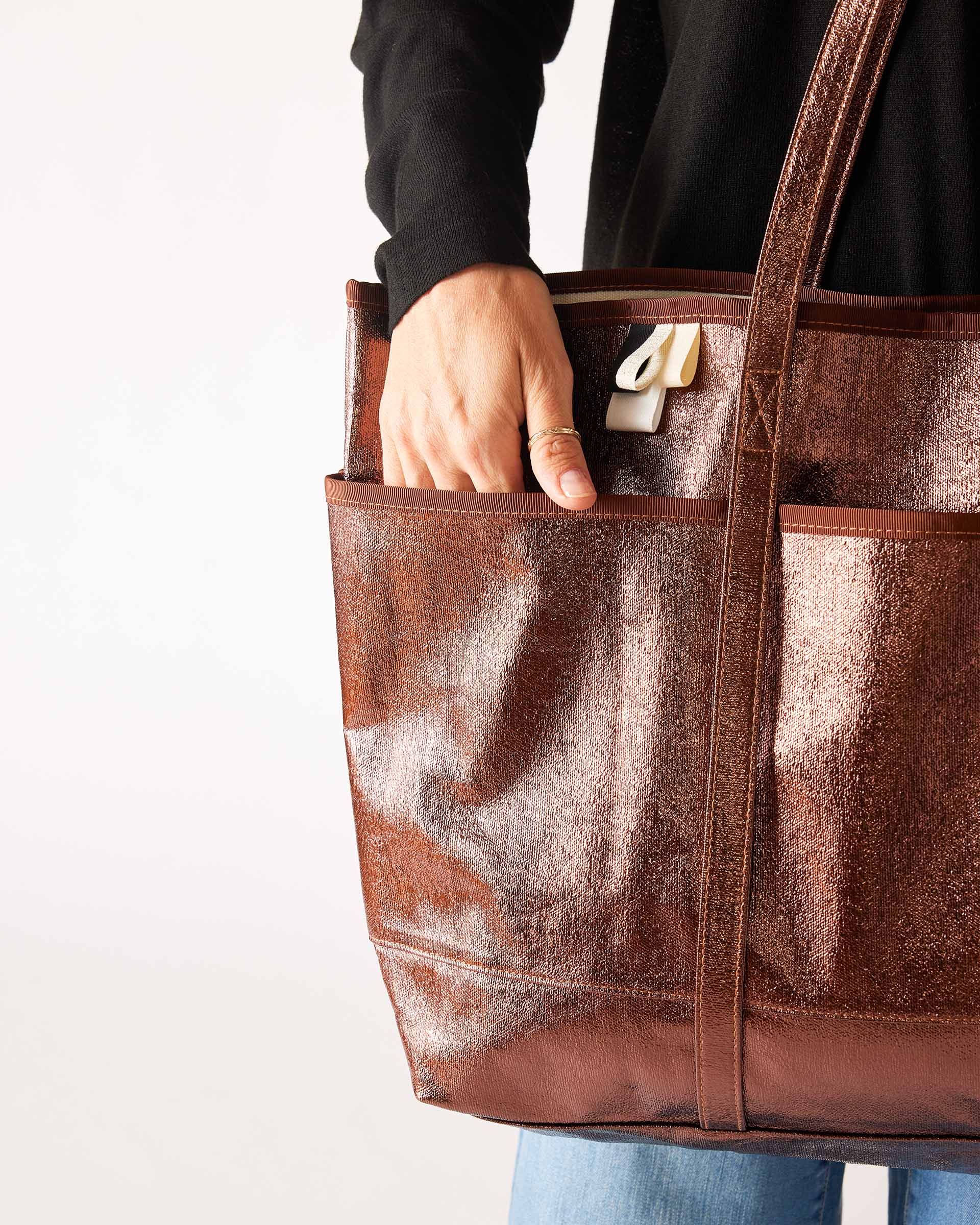 Women's Metallic Everyday Tote