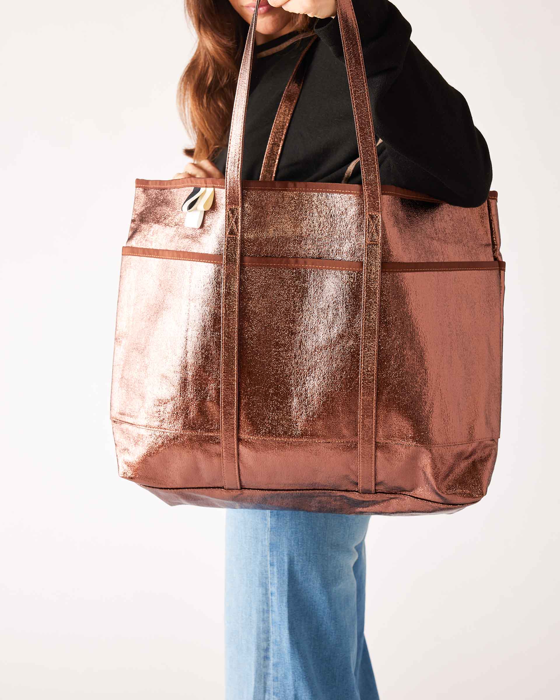 Women's Metallic Everyday Tote