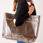 Women's Metallic Everyday Tote