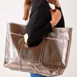 Women's Metallic Everyday Tote