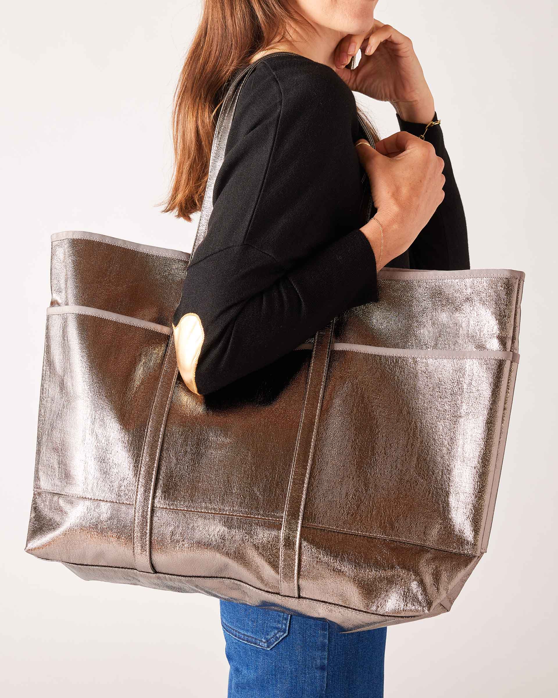 Women's Metallic Everyday Tote