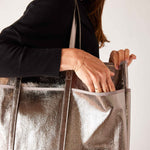 Women's Metallic Everyday Tote