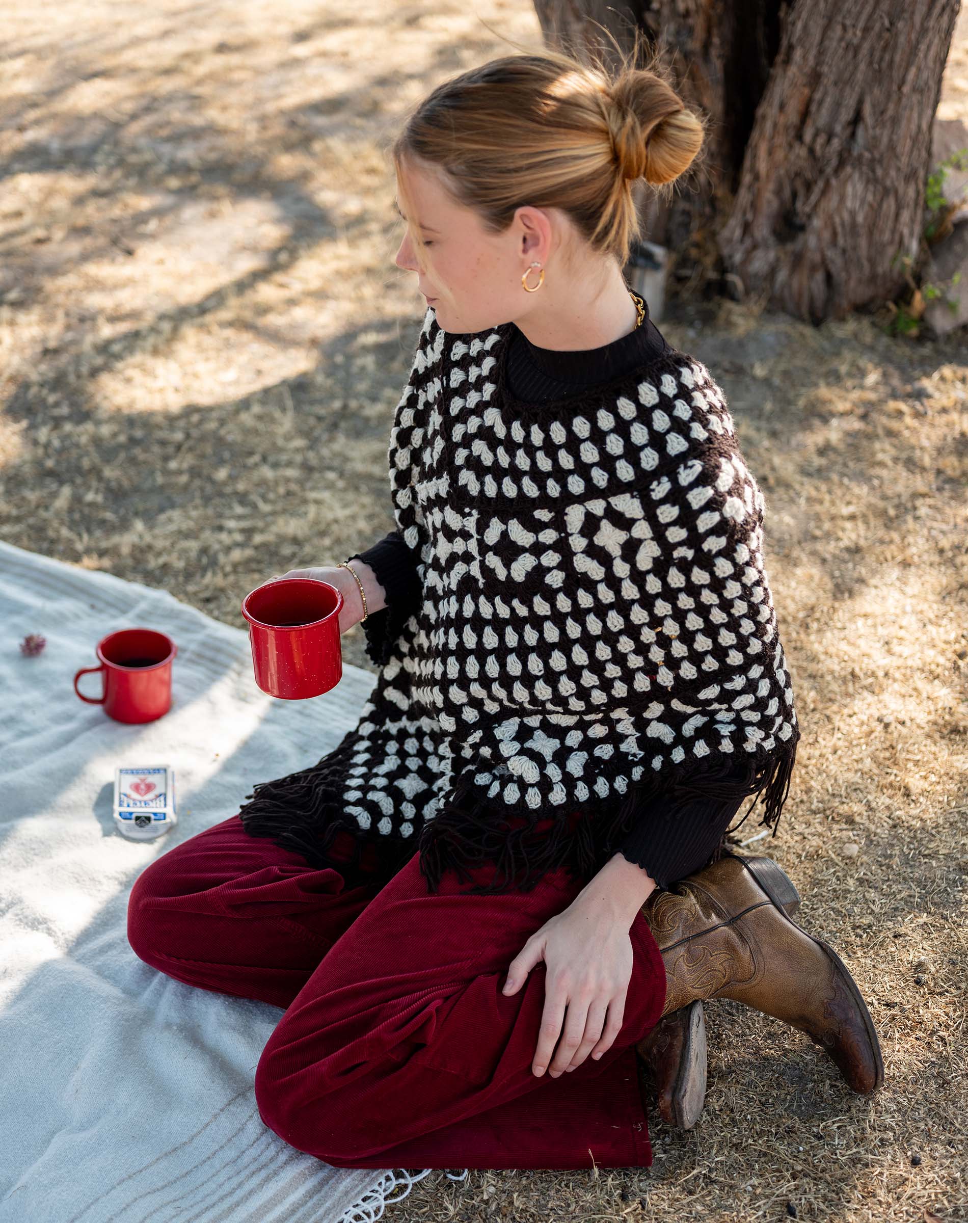 La Paz Crochet Poncho