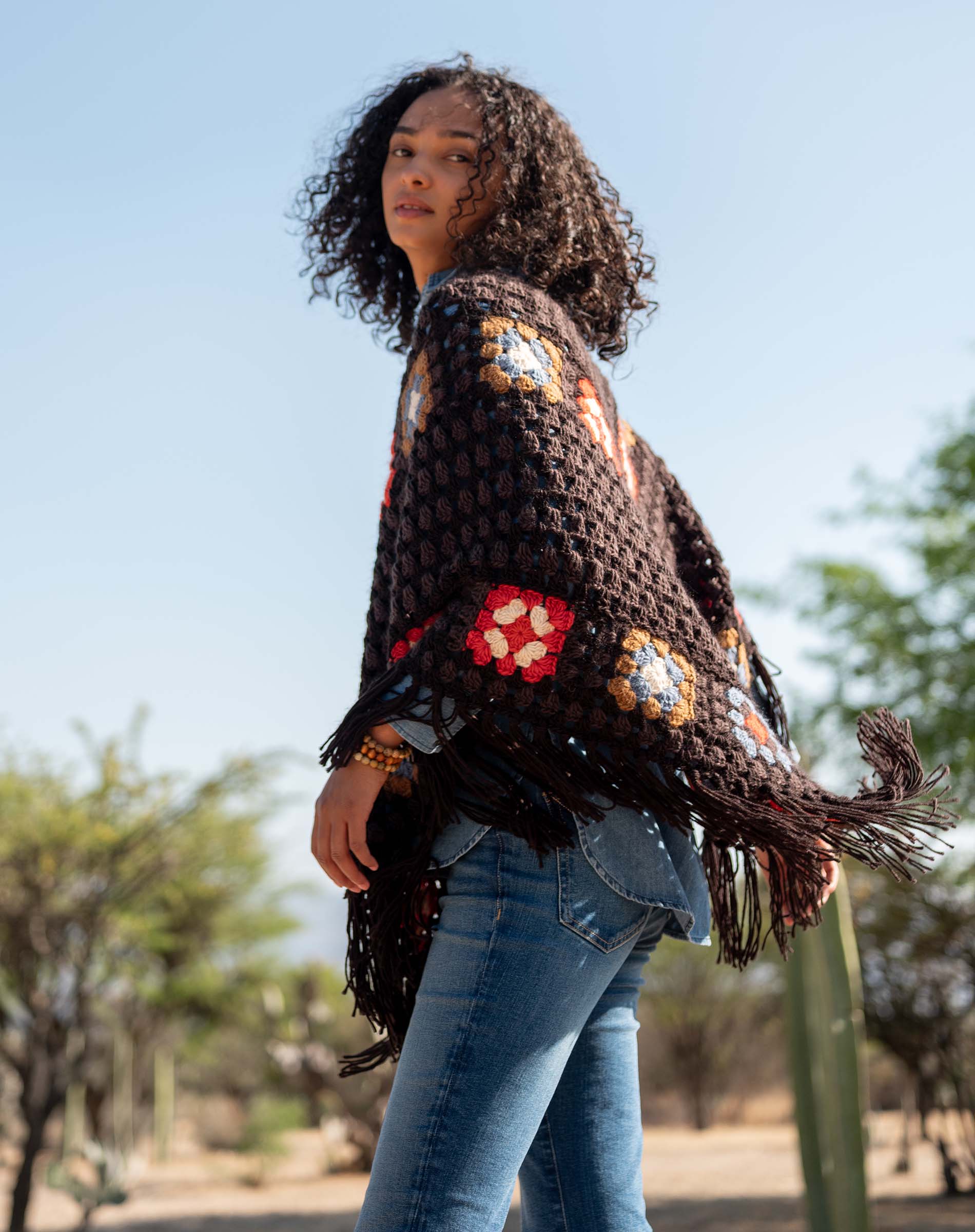 La Paz Crochet Poncho