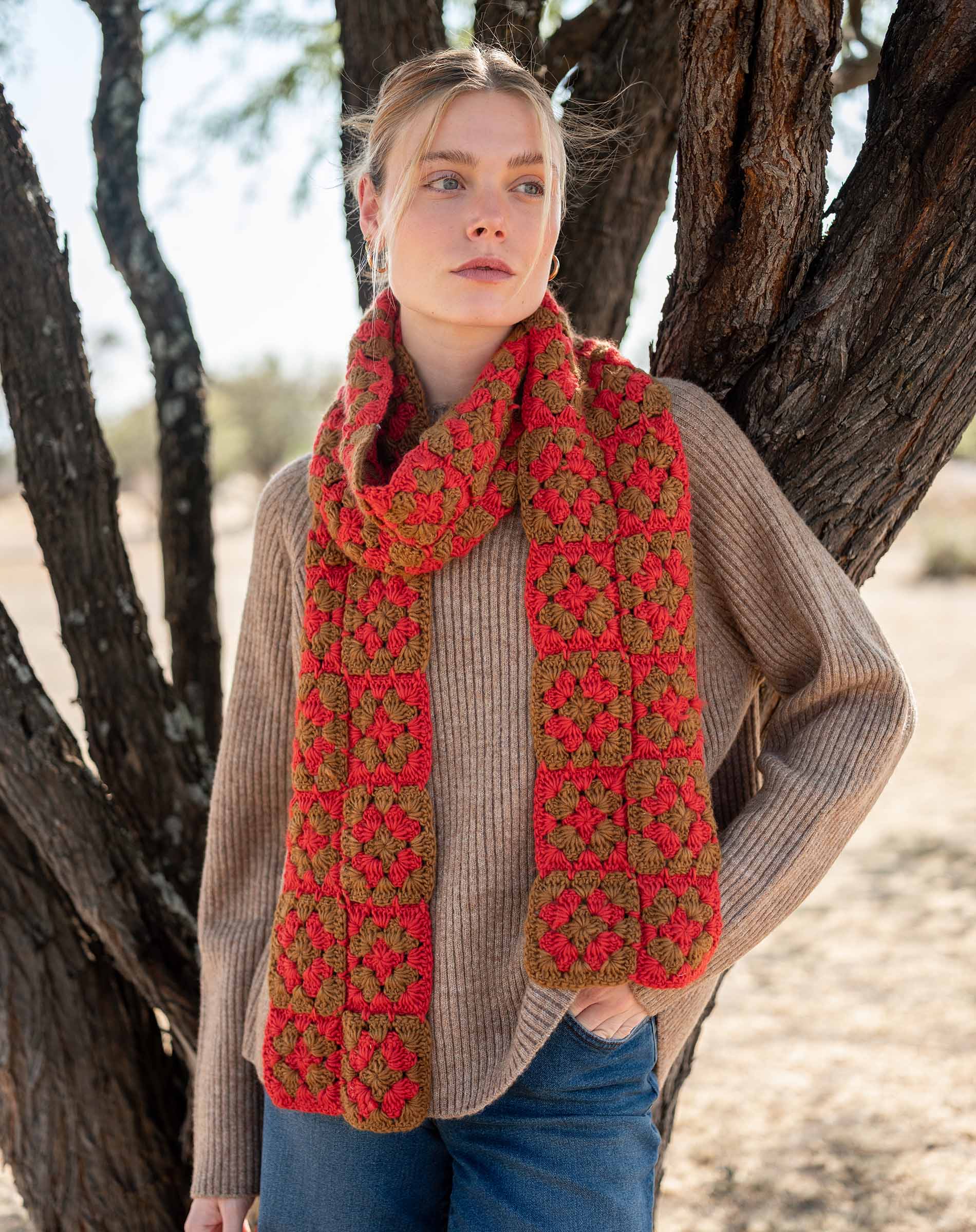 La Paz Crochet Scarf