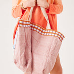 Reversible Striped Beach Bag