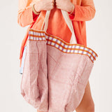 Reversible Striped Beach Bag