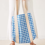 Reversible Striped Beach Bag