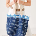 Reversible Striped Beach Bag