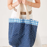 Reversible Striped Beach Bag