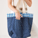 Reversible Striped Beach Bag
