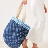 Reversible Striped Beach Bag