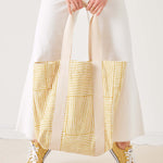 Reversible Striped Beach Bag