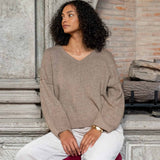 Women's Cashmere Vneck Sweater