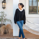 100% Cashmere V-Neck Sweater