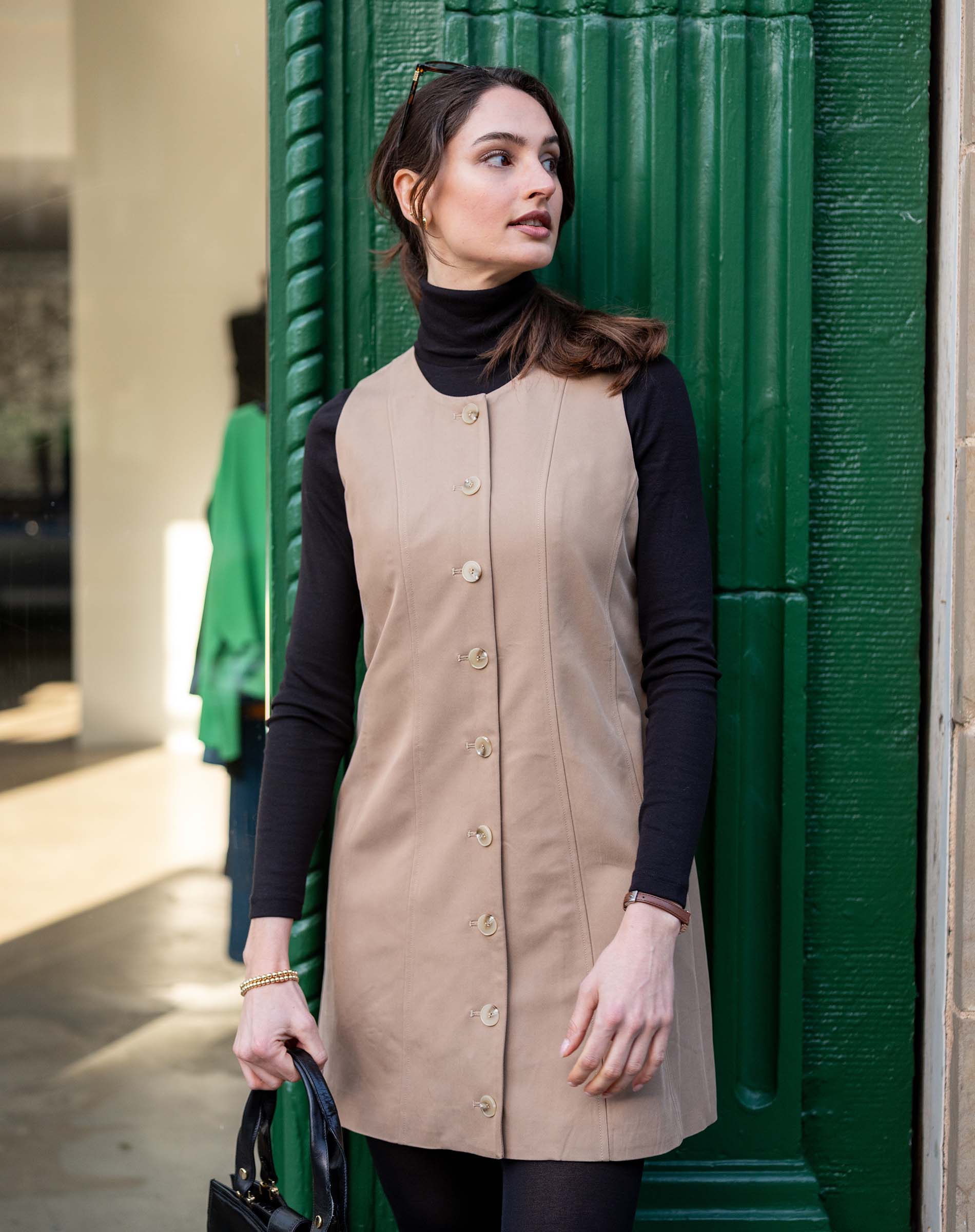 Luna Button Front Dress