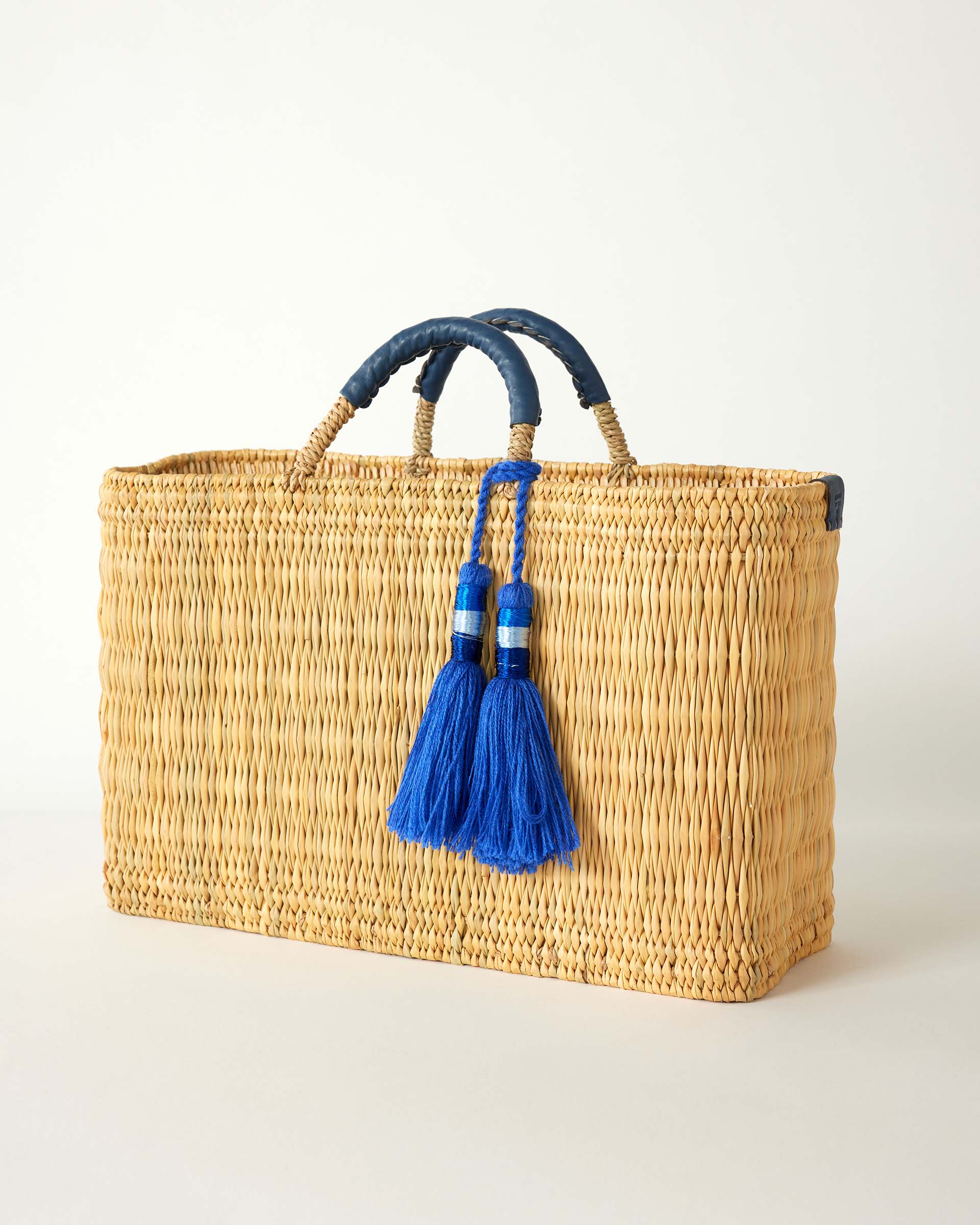 medina basket with blue tassel