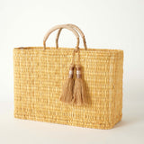 medina basket with natural tassel