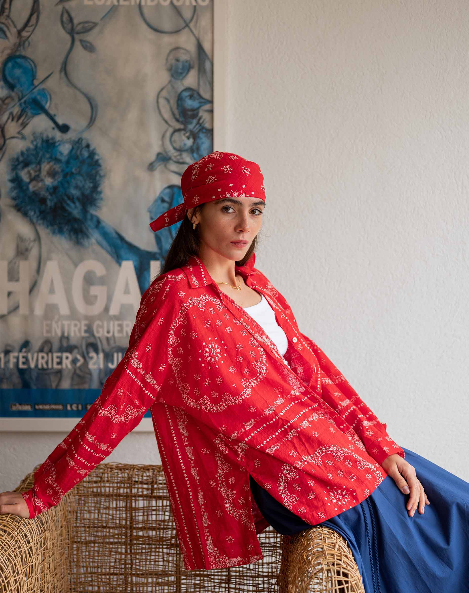 Bandana Button Up Shirt