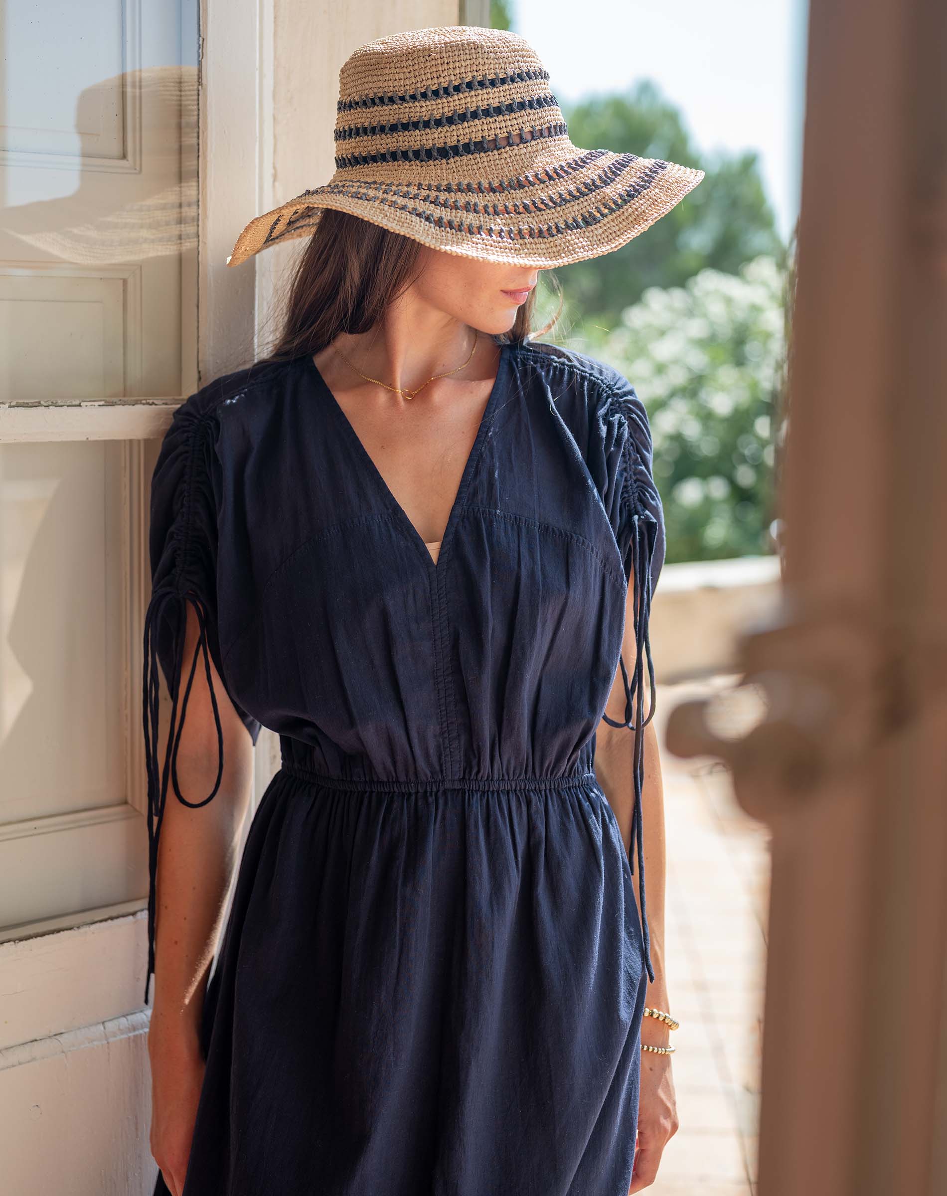 navy blue dress hat Mersea Women's Monaco Dress in Navy