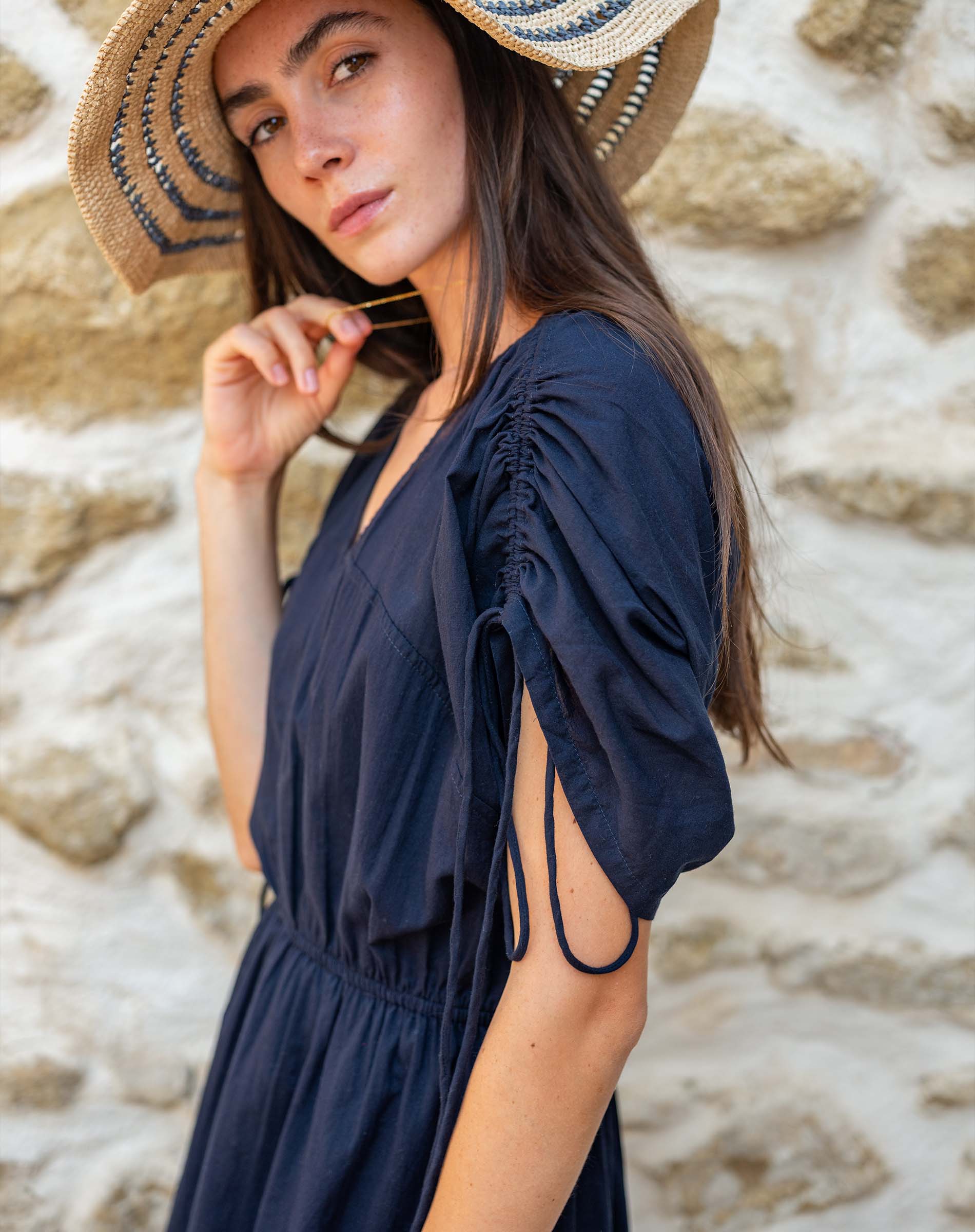 Mersea Women's Monaco Dress in Navy Mersea Women's Monaco Dress in Navy