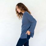 Women's Fall Oversized V-Neck Sweater