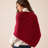 Wine pinkberry soft knit Monterey travel scarf.