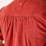 Women's Dark Orange Button Down Mini Dress