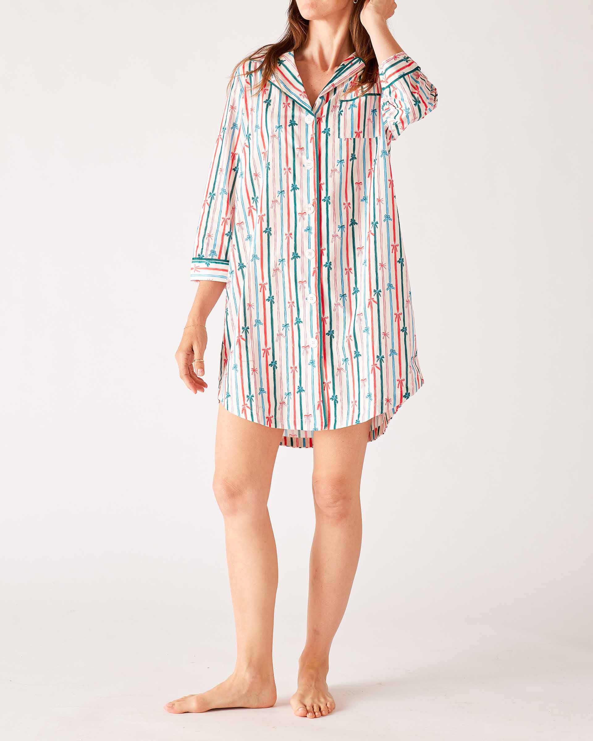 Over The Cotton Moon Nightshirt - Ribbon Candy