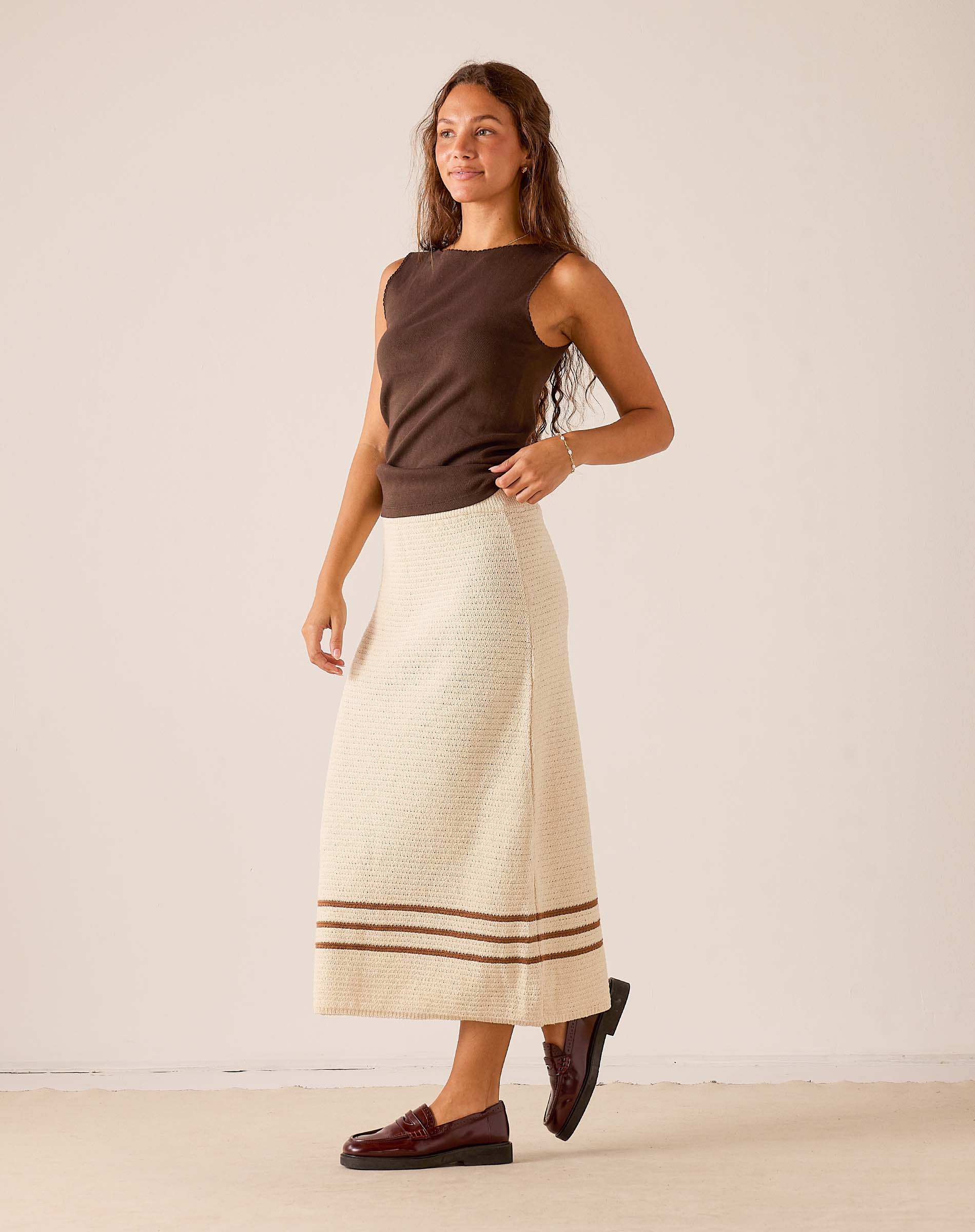 Paley Crochet Midi Skirt