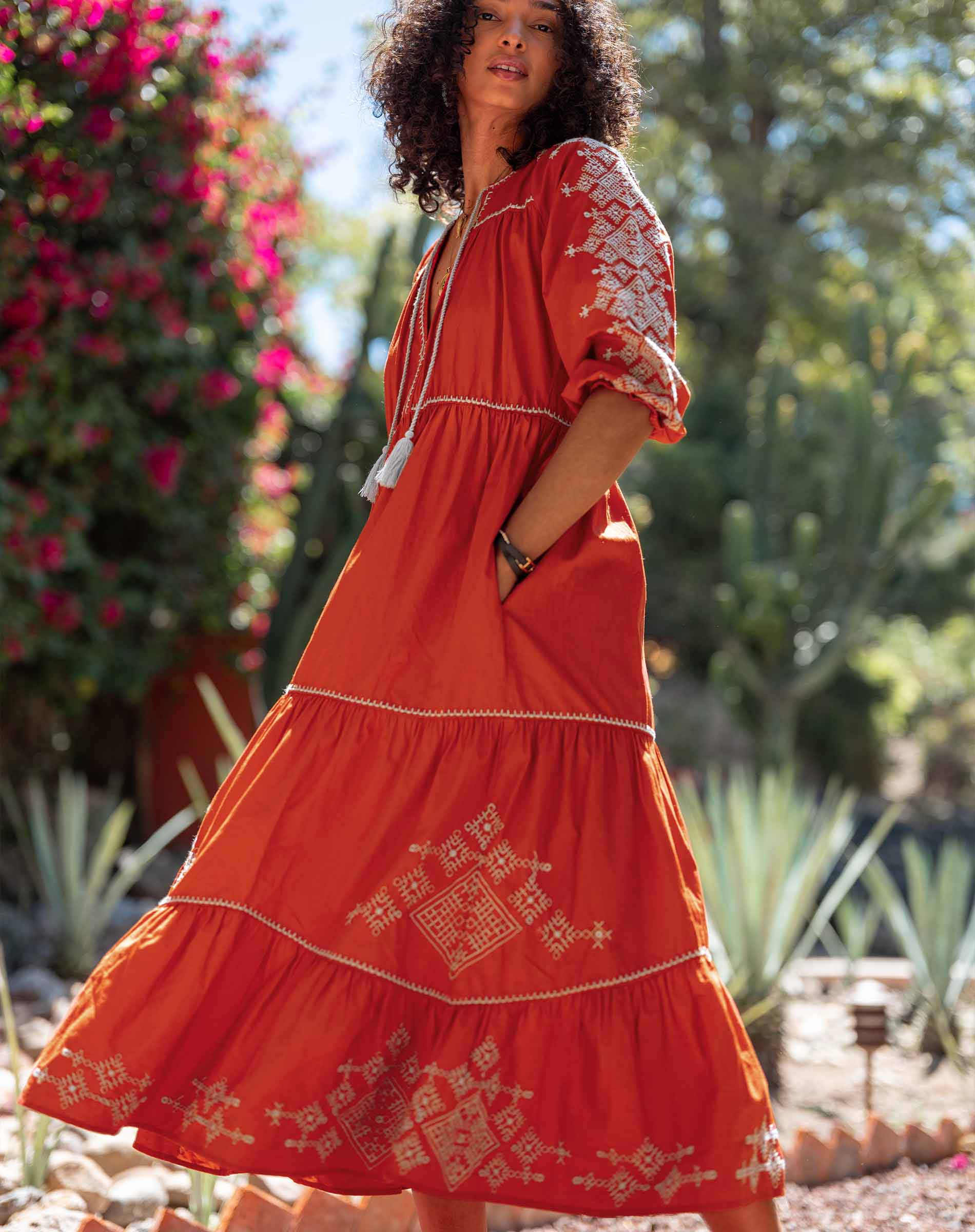 Pego Embroidered Dress